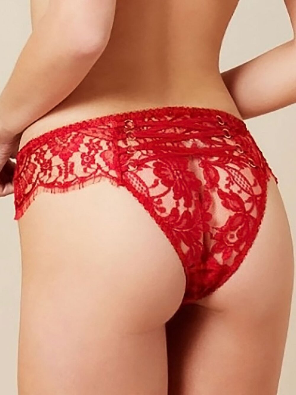 Agent Provocateur ANDRINA Brief L/4 NWT Red Orig. $505 VERY RARE!